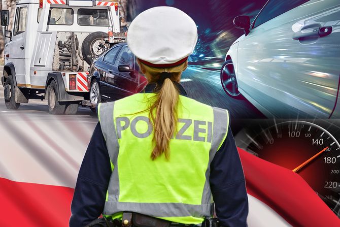 Austrija policija brza vožnja prekoračenje brzine kazna oduzimanje automobila