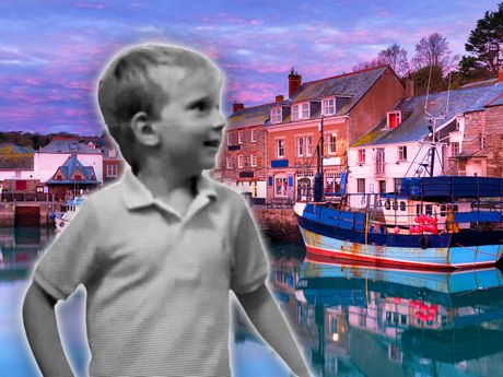 Dečak Bendžamin Kulis Benjamin Cullis Engleska Padstou luka Padstow harbour