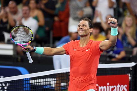 Rafael Nadal slavi pobedu u osmini finala Brizbejna