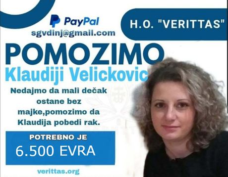 Pomozimo Klaudiji Velicković