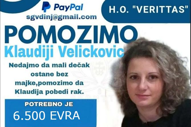 Pomozimo Klaudiji Velicković