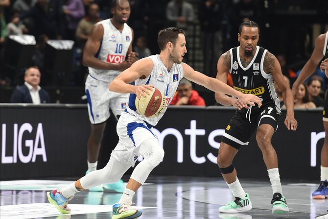 Vladimir Mihailović, KK Budućnost - Kevin Panter, KK Partizan Vladimir Mihailović, KK Budućnost - Kevin Panter, KK Partizan
