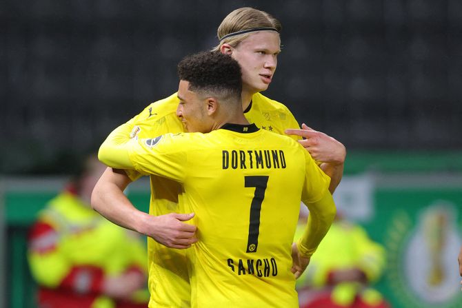 Erling Haland i Džejdon Sančo, Borusija Dortmund