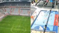 Čudo u Nemačkoj! Ovako se piše istorija rukometa: Pogledajte kako stadion postaje hala za svetski rekord