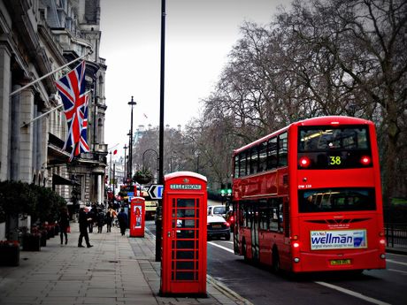 London, crveni autobus, Engleska, govornica