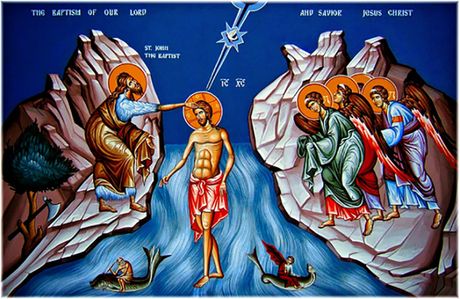 Bogojavljenje ikona freska praznik