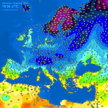 U ovom delu Evrope večeras skoro -40°C: Evo u kom obliku zahlađenje ...