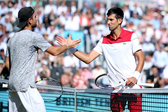 Adrijan Manarino i Novak Đoković