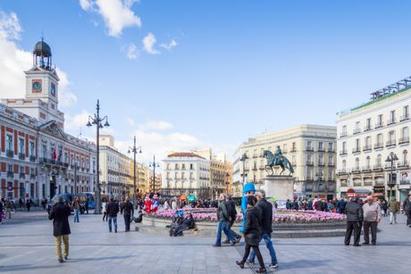 Madrid, Puerta del Sol, trg, putovanja, grad, Španija