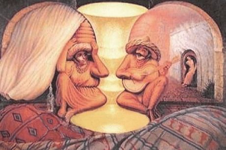 Old Couple or Musician