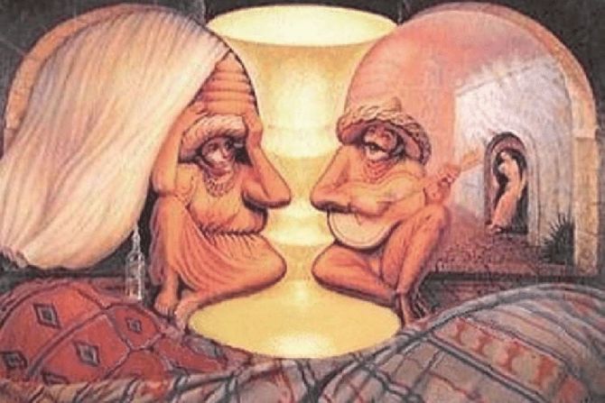 Old Couple or Musician Old Couple or Musician