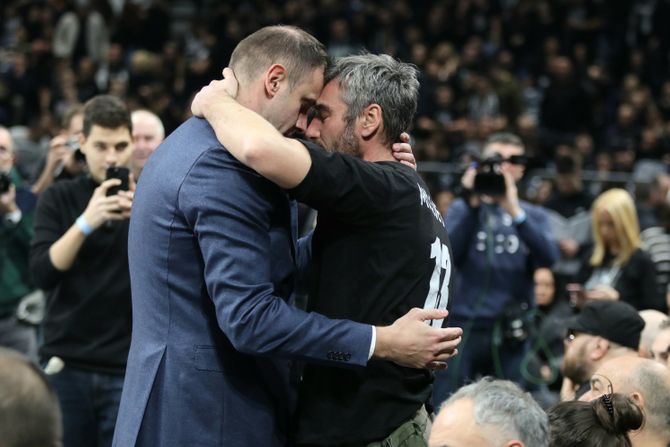 Novica Veličković i Dušan Milojević KK Partizan - KK Mega