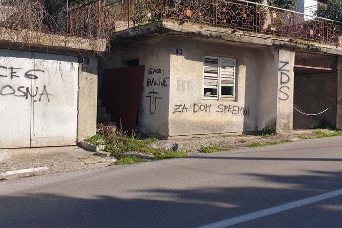 Ustaški grafiti u Neumu