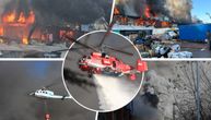 Sve strahote požara u Bloku 70 u jednom snimku: Apokaliptični prizori na zemlji, moćni helikopteri na nebu