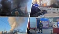 Kineski tržni centar se jedva vidi od vatre i dima: Prizori kao iz pakla na Novom Beogradu
