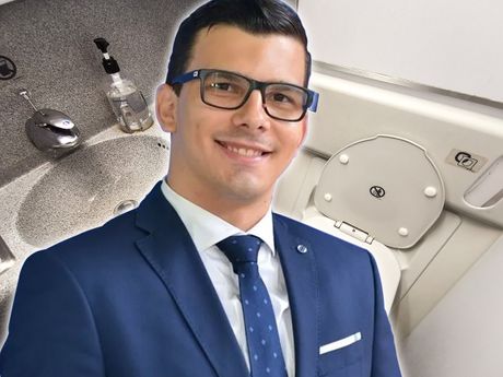 Lucas Goncalves Dias alergija avion toalet