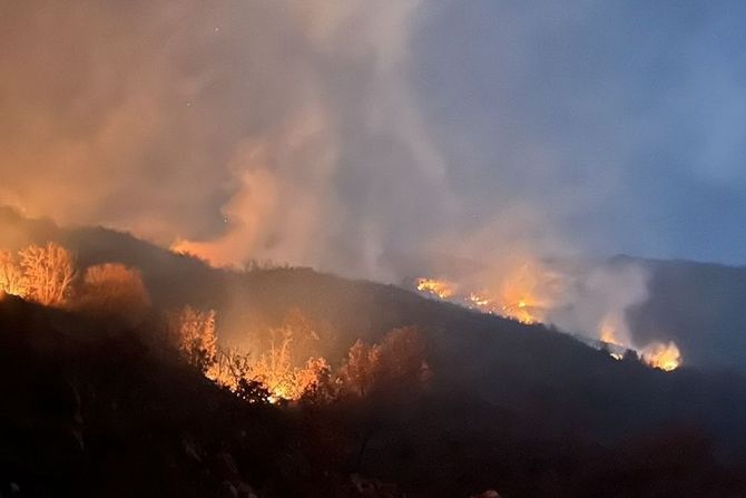 Cetinje, požar