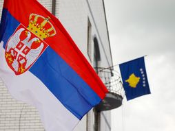 Kosovo Zubin Potok Srbija zastava
