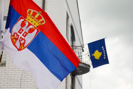 Kosovo Zubin Potok Srbija zastava