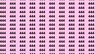 Na slici je sakriven broj koji nije 444: Možete li za 12 sekundi da pronađete rešenje