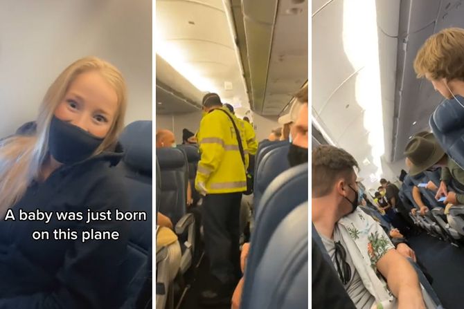 porođaj u avionu