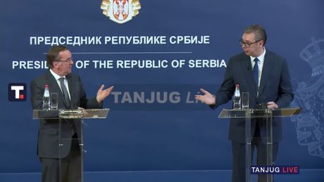 Aleksandar Vučić i Boris Pistorijus