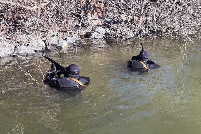 Obuka brodskih ronilaca u Rečnoj flotili