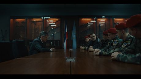 Serija "Sablja", Dragan Mićanović kao Zoran Đinđić, Sergej Trifunović kao Milorad Ulemek Legija