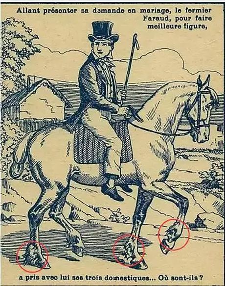 Optička iluzija, konjanik rešenje