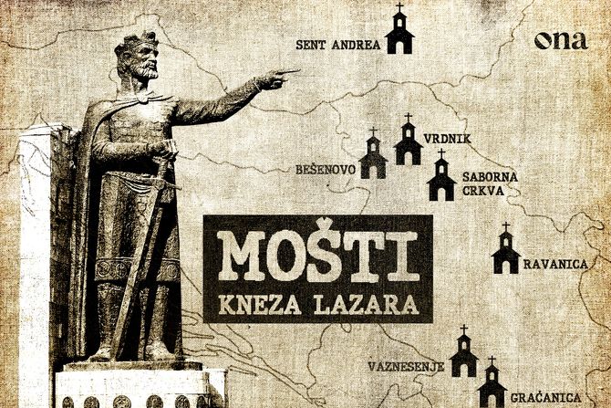Mošti kneza Lazara, mapa Mošti kneza Lazara, mapa