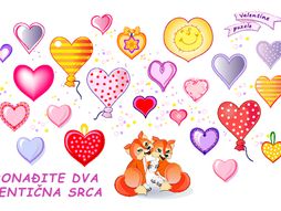 Pronađite dva identična srca test mozgalica