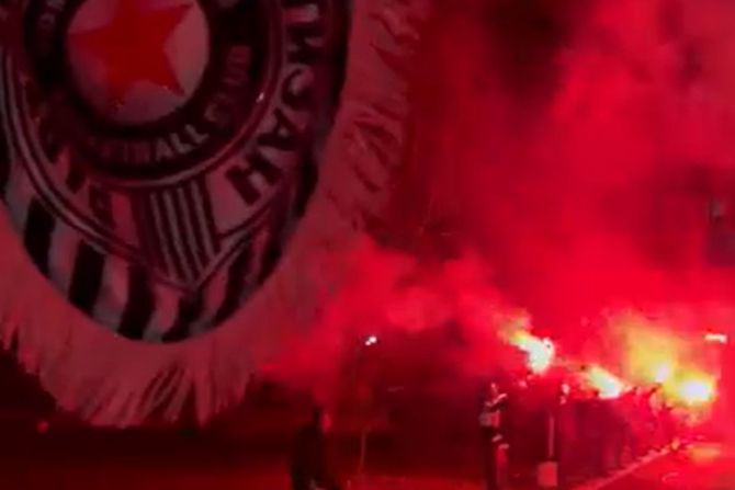 KK Partizan, doček navijača