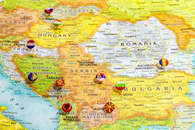 Balkan karta, mapa Balkan karta, mapa