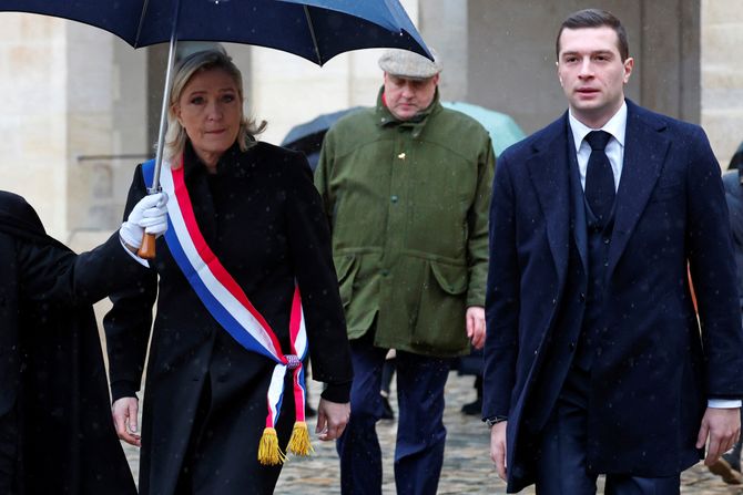 Jordan Bardella Žordan Bardela Marin le Pen