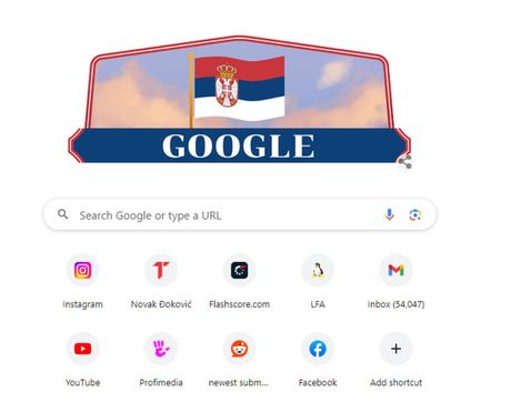 Google, Sretenje, dan državnosti 2024