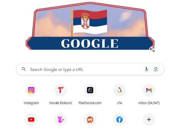 Google, Sretenje, dan državnosti 2024