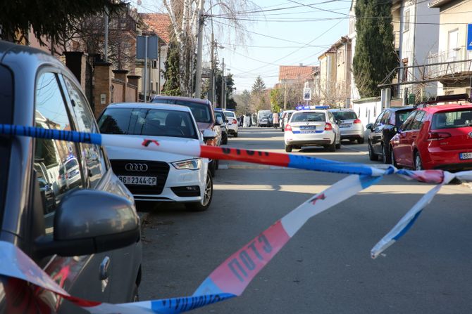 Ubistvo Zemun, policija uviđaj