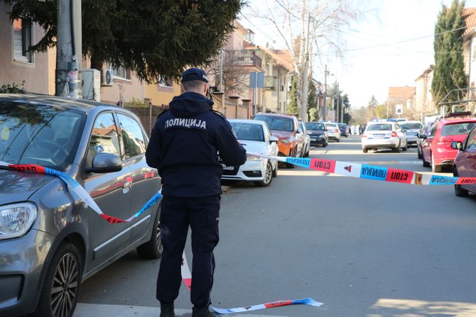 Ubistvo Zemun, policija uviđaj