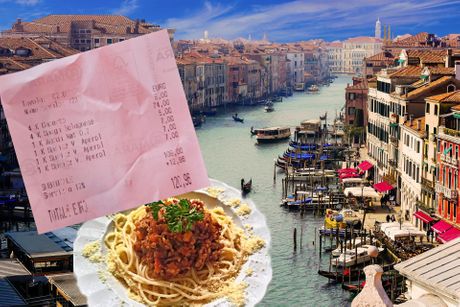 ručak u veneciji, špagete