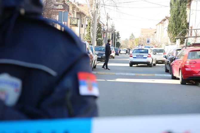 Ubistvo Zemun, policija uviđaj