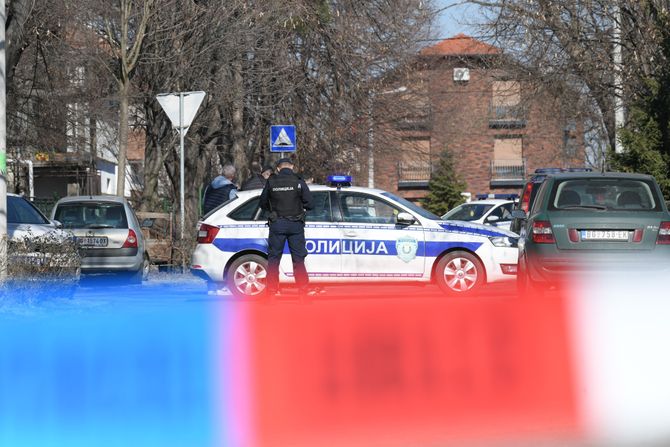 Ubistvo Zemun, policija uviđaj