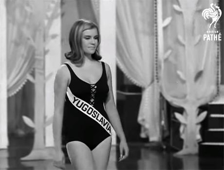 Dubrovčanka Nikica Marinović 1966. na izboru za Miss sveta u Londonu