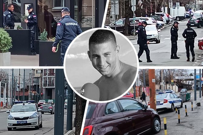 Policija u Dunavskoj i Dobračinoj, ubistvo Stefana Savića MMA