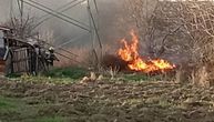 Ljudi kofama gasili požar da im ne bi izgorele kuće: Drama u Kaluđerici, očevici nisu mogli da dišu od dima