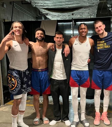 Nikola Jokić Novak Đoković i ostali košarkaši Nikola Jokić Novak Đoković i ostali košarkaši