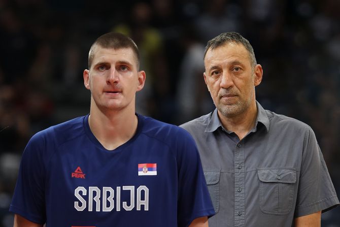 Nikola Jokić i Vlade Divac