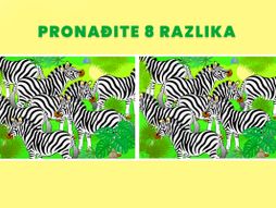 Skrivalica test zebra razlike