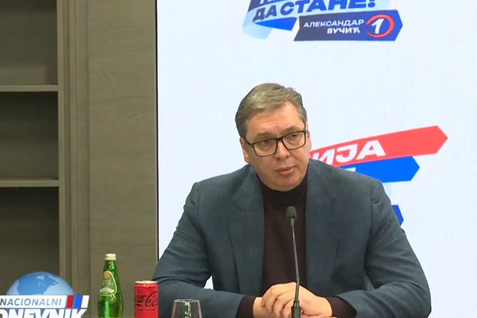 Sednica Predsedništva SNS Aleksandar Vučić