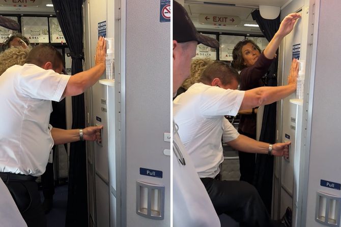 Zaglavljen toalet aviona Zaglavljen toalet aviona