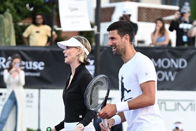Charlize Theron, Novak Đoković Charlize Theron, Novak Đoković